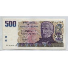 ARGENTINA COL. 684a BILLETE DE 500 PESOS ARGENTINOS